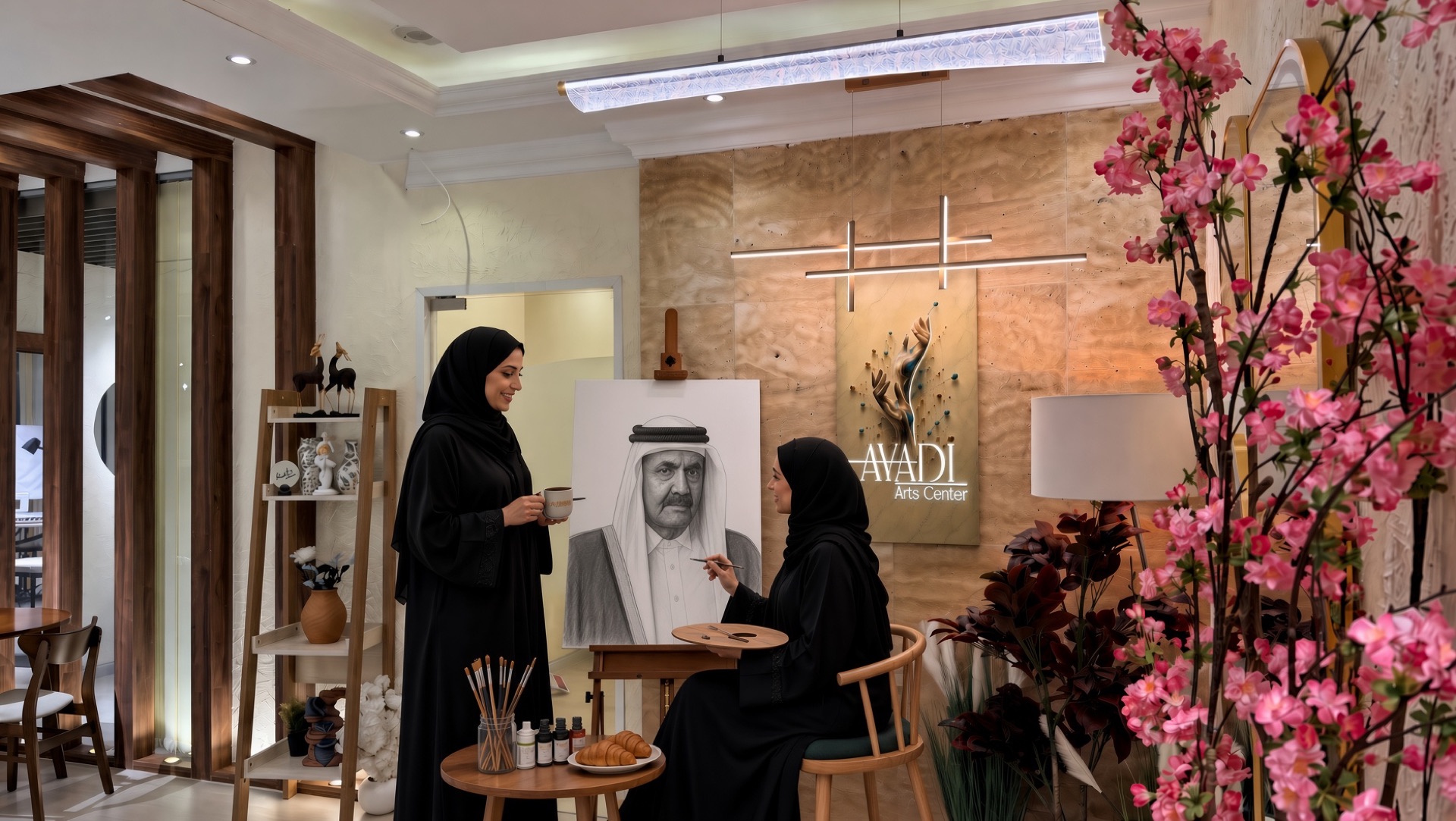 جلسة رسم بورتريه خاصة في AYADI Arts Center